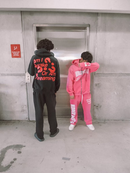 Black and red tracksuit